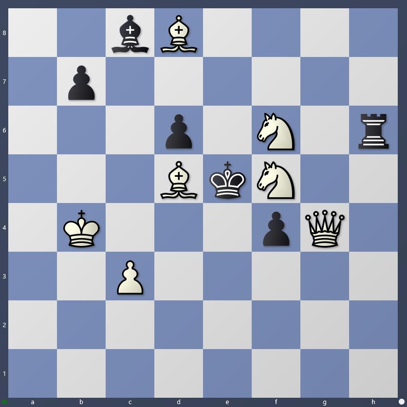 Schach Schachproblem Blackburne