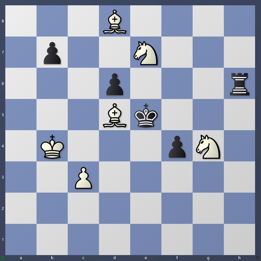 Schach Schachproblem Blackburne