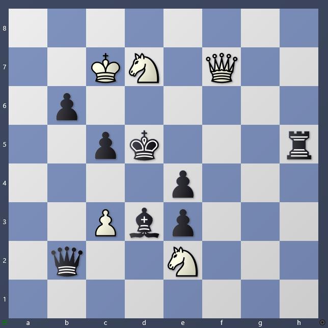 Schach Schachproblem Steinweg